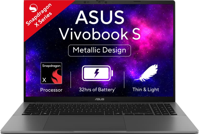 ASUS Vivobook S16 OLED Snapdragon X 16 GB 512 GB SSD Windows 11 Laptop