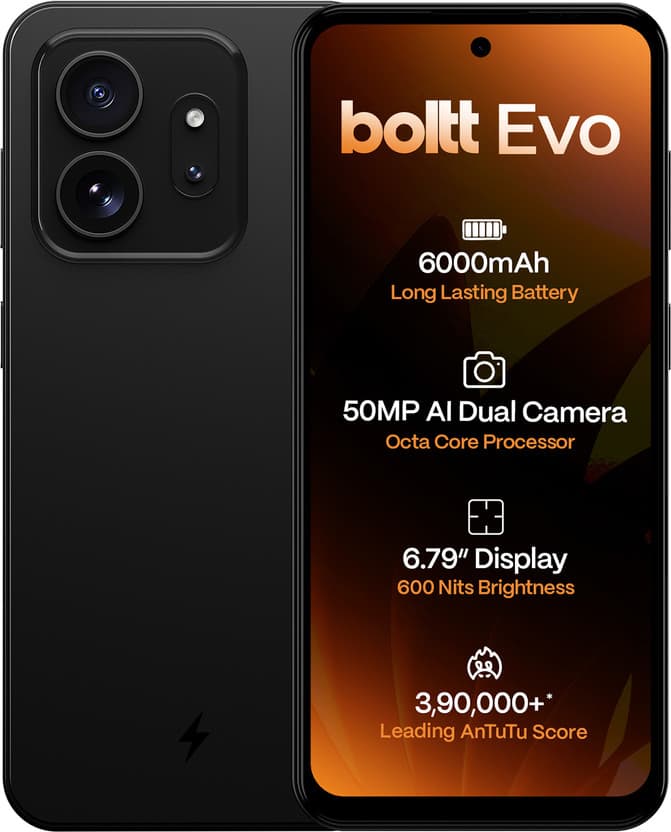 BOLTT EVO (Midnight Black, 64 GB, 4 GB RAM)