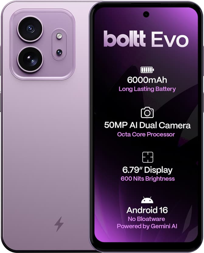BOLTT EVO (Lavender Bloom, 64 GB, 4 GB RAM)