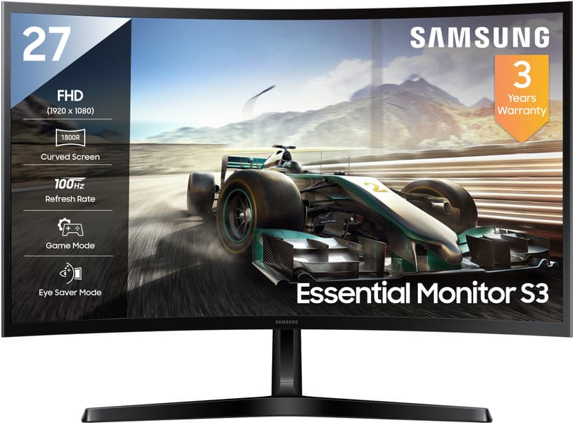 Samsung S3 27-inch Curved Full HD Monitor (LS27D368GAWXXL)