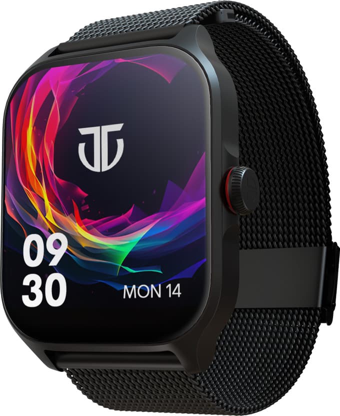 Titan 1.85 Smartwatch with Bluetooth Calling and Stainless Steel Strap