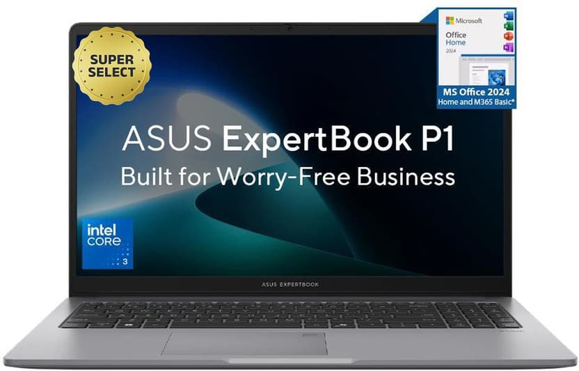 ASUS ExpertBook P1 Core 3 100U 15.6-inch Laptop