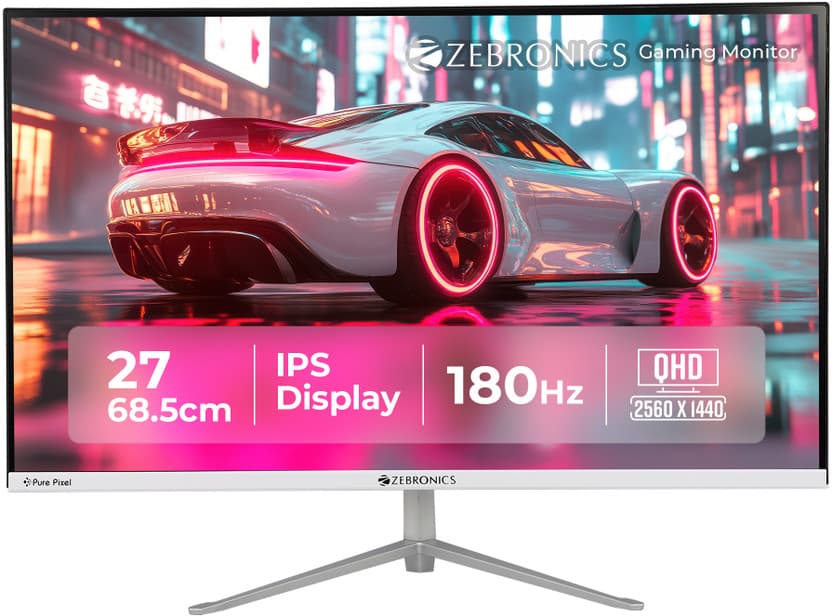 ZEBRONICS Zeb-A27 QHD 27 Inch 180Hz IPS Gaming Monitor