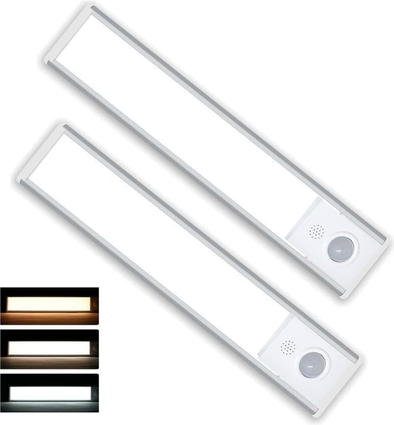 V VRAT VT66 Rechargeable Motion Sensor Under Cabinet Light 2 Pcs