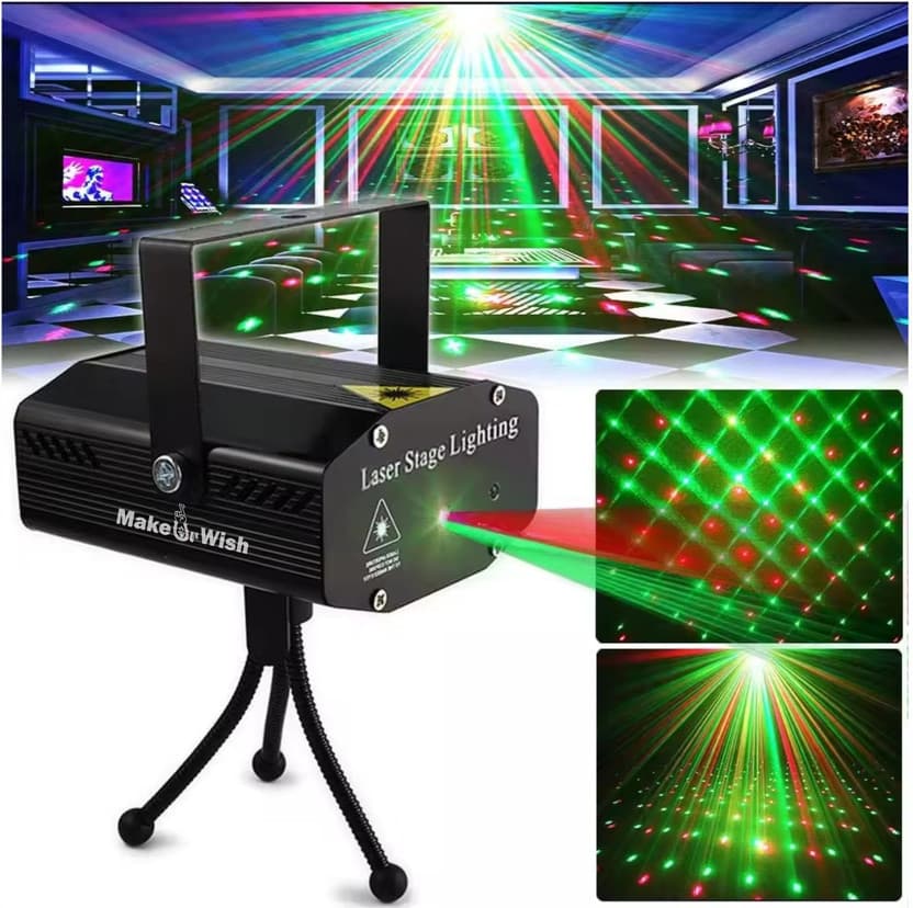 Make Ur Wish LED Disco Strobe Stage Laser Light