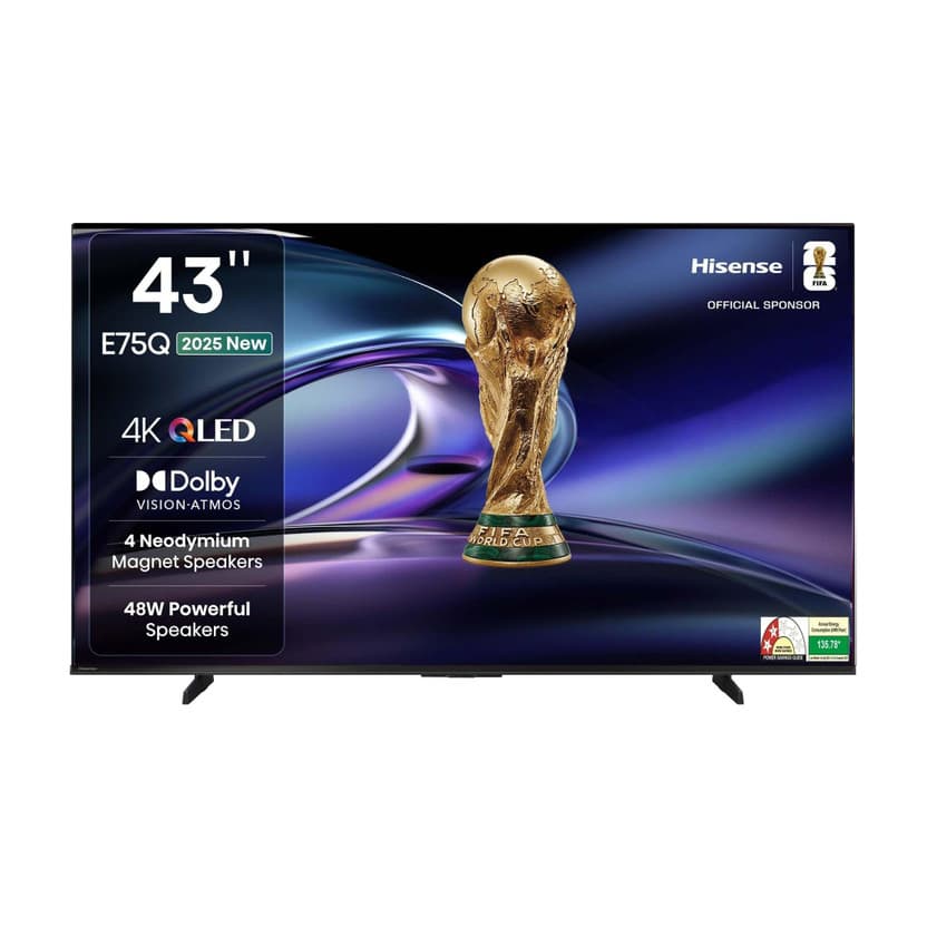 Hisense 43E75Q 43 inch 4K Ultra HD QLED Smart TV