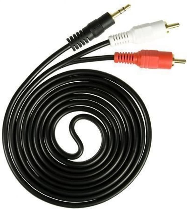 SANEHA 3.5mm Jack to 2 RCA Male AUX Cable 1.5m