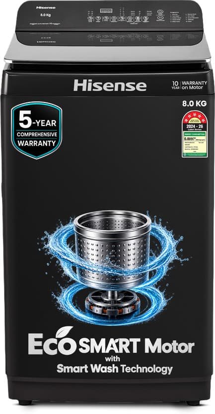 Hisense WT8005NB05 8 kg Fully Automatic Top Load Washing Machine